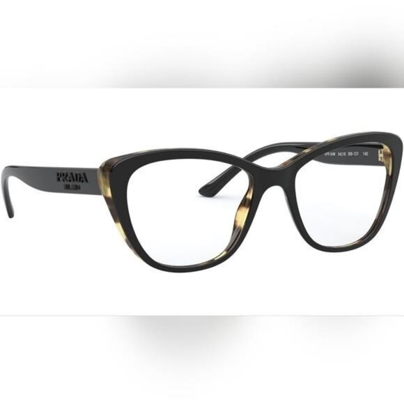 Authentic New PRADAPR 04WV black and medium havana - Picture 1 of 13